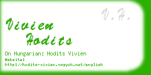 vivien hodits business card